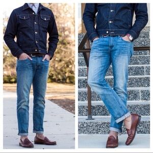 OuterKnown SEA Blue Organic Cotton Jeans Ambassador Slim Fit sz 30x30